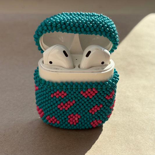 AirPods Case (G2) Bright Touch Teal & Pink