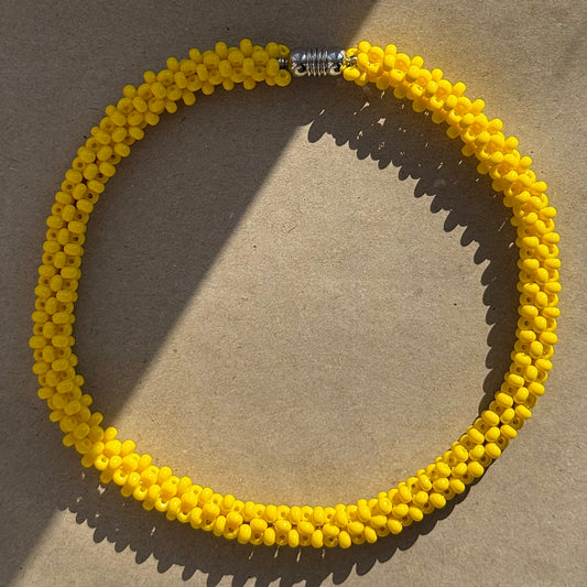 Thick Square Rope Alike Necklace