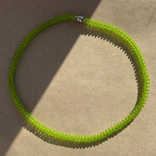 Thin Square Rope Alike Necklace