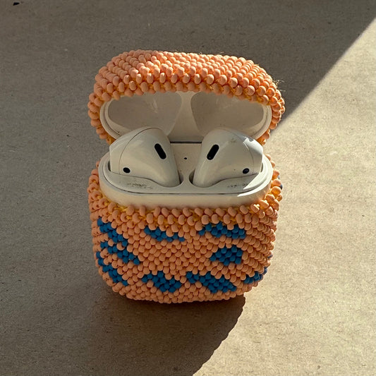 AirPods Case (G2) Bright Touch Light Orange & Blue