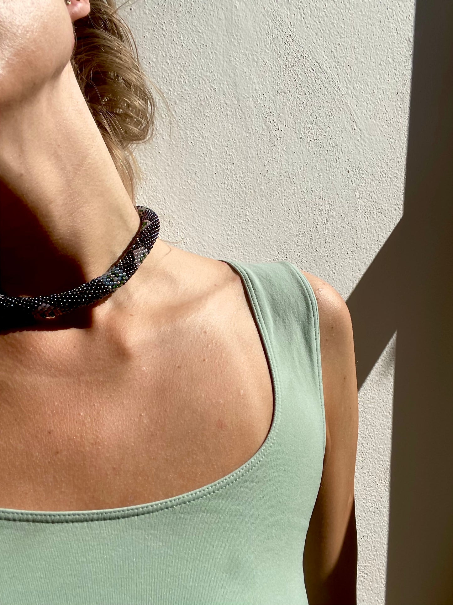 Green Smile Emoji Necklace