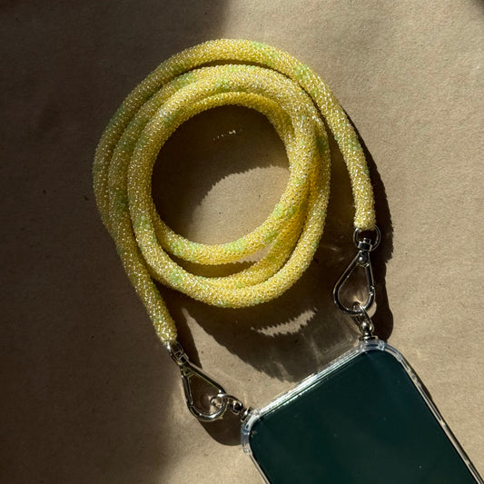 Yellow with Green Spots Phone Case Rope