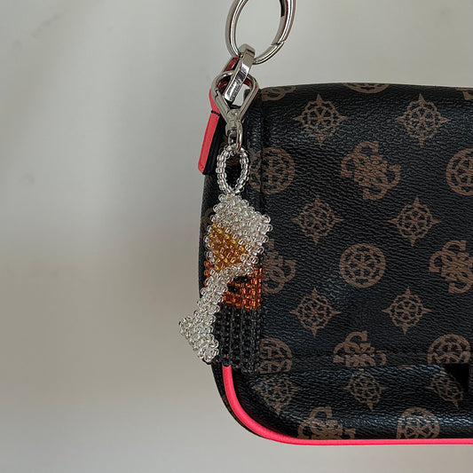 Keychain Prosecco & Glass