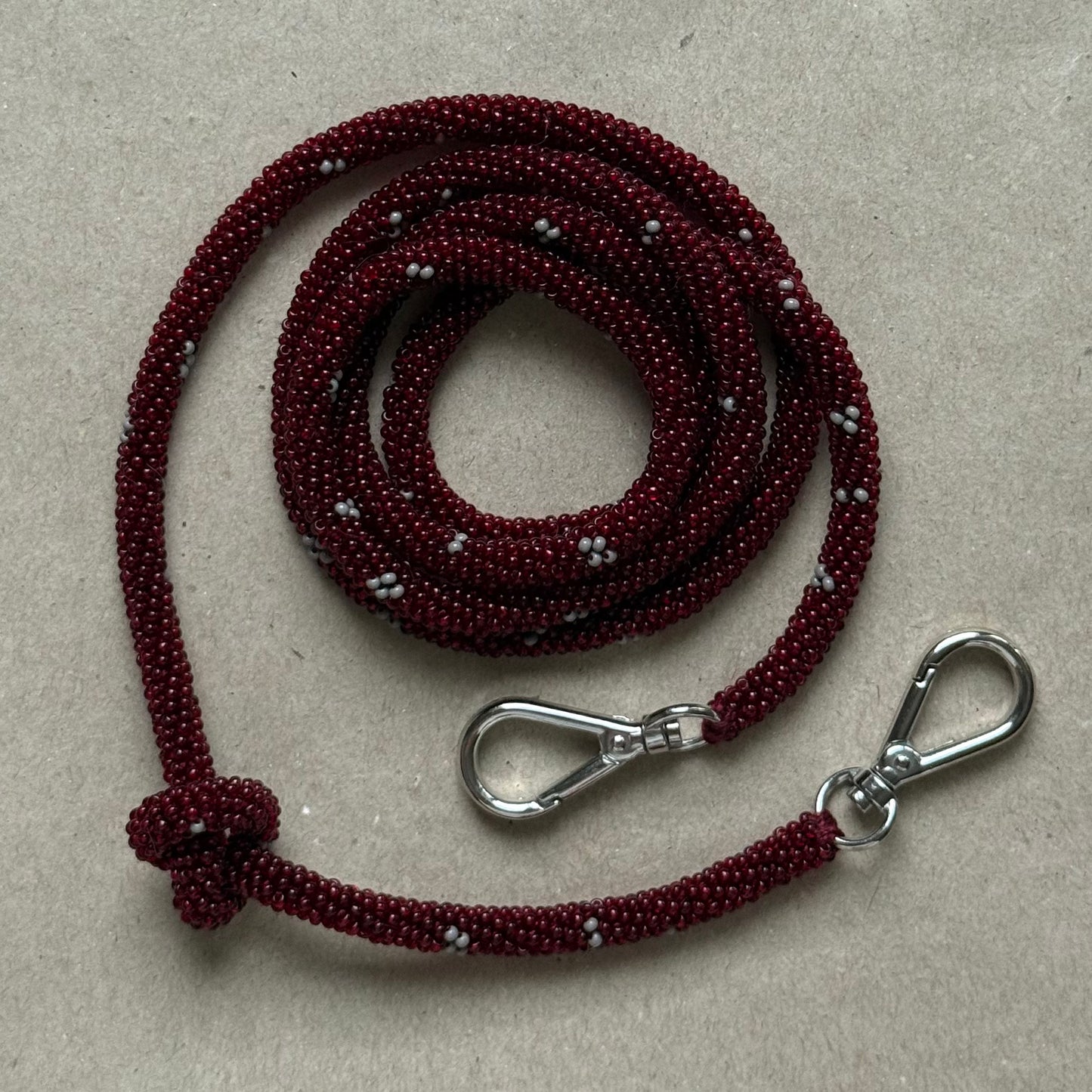 Red Wine with Grey Spots Phone Case Rope