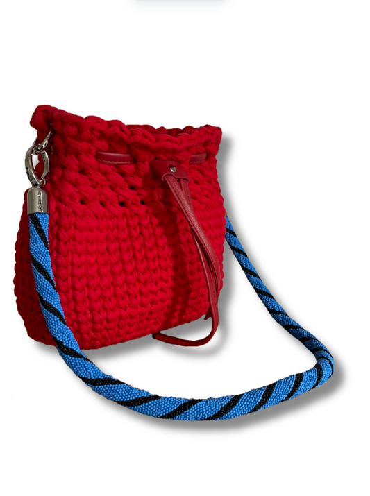 Blue Rolling Bag Strap