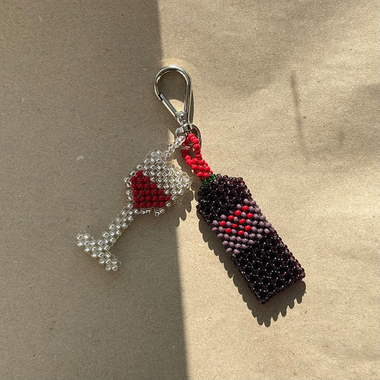 Keychain Bottle & Wine