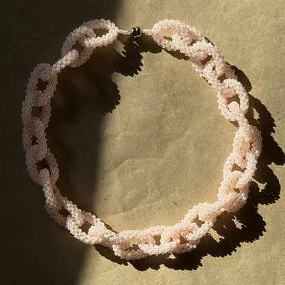 Pastel Pink Chain Necklace