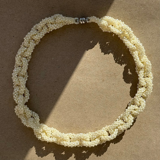 White Chocolate Chain Necklace