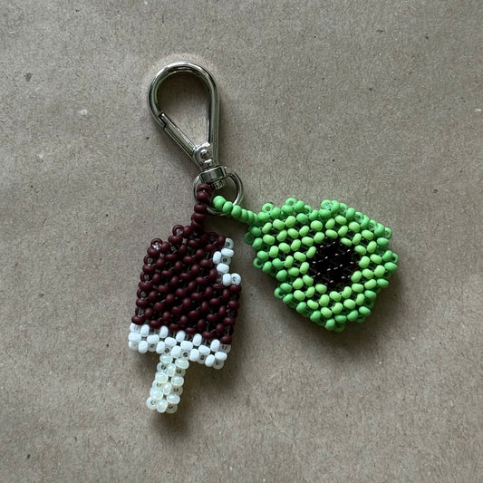Keychain Avocado & Ice Cream  Matte
