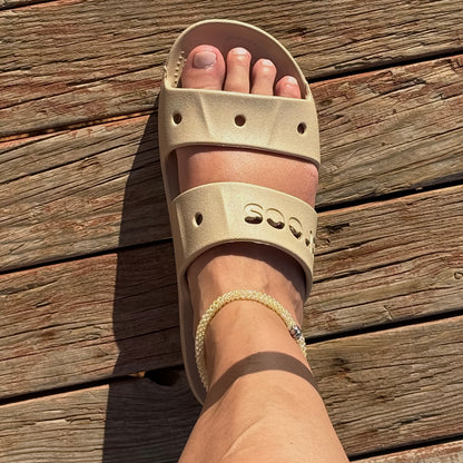 Square Rope Alike ButterYellow Ankle Bracelet