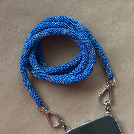 Blue Sugar with Blue Spots Phone Case Rope