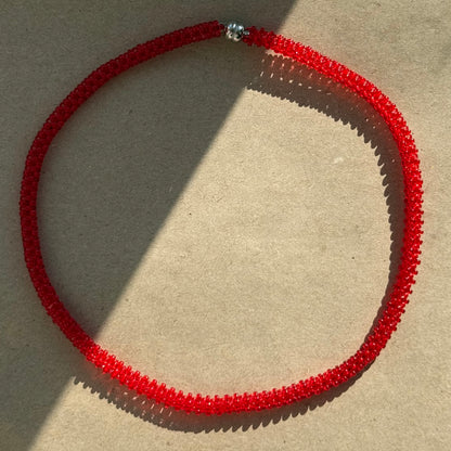 Thin Square Rope Alike Necklace
