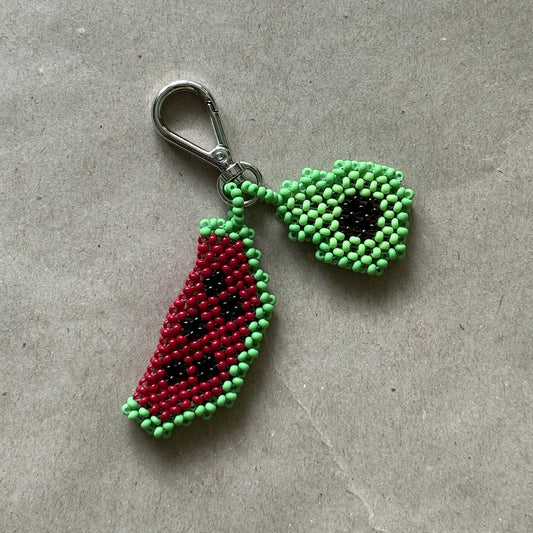 Keychain Avocado & Watermelon Matte