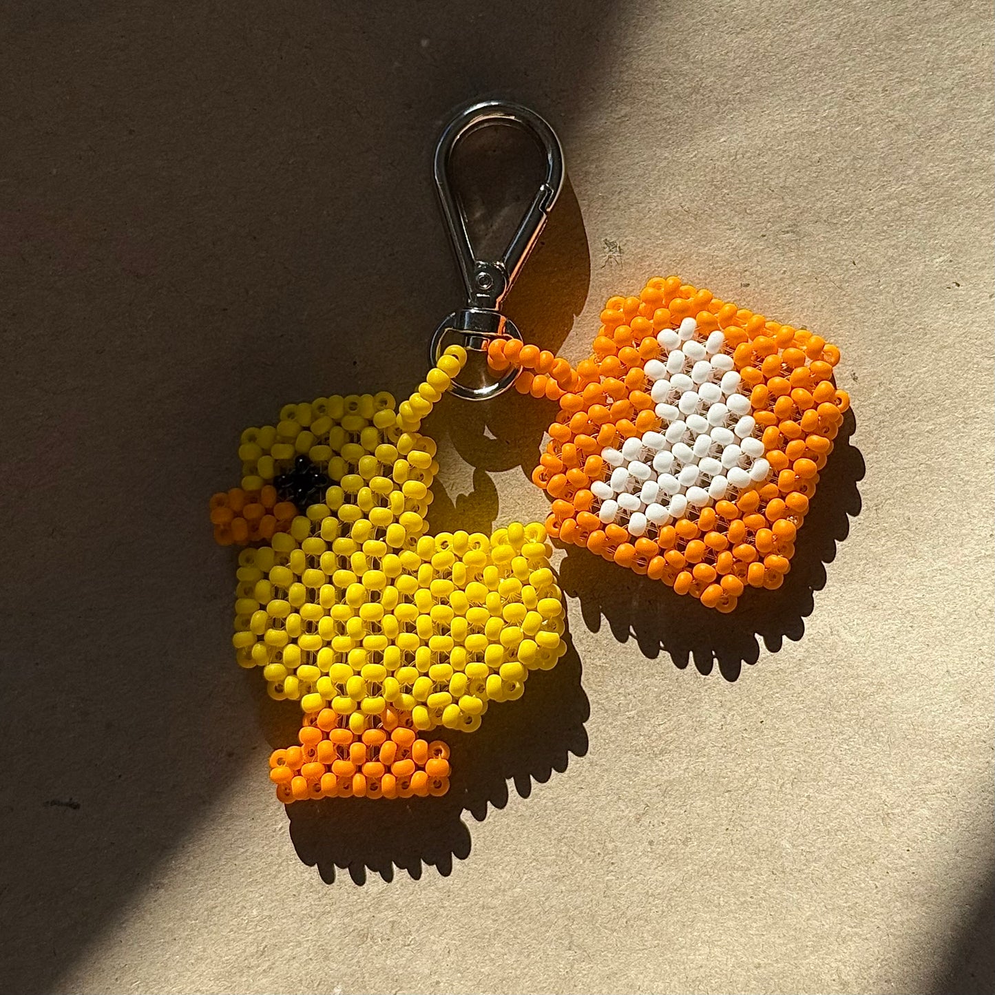 Keychain Duck & Heart