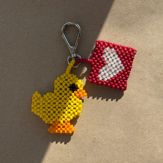 Keychain Duck & Heart