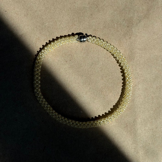 Square Rope Alike ButterYellow Ankle Bracelet