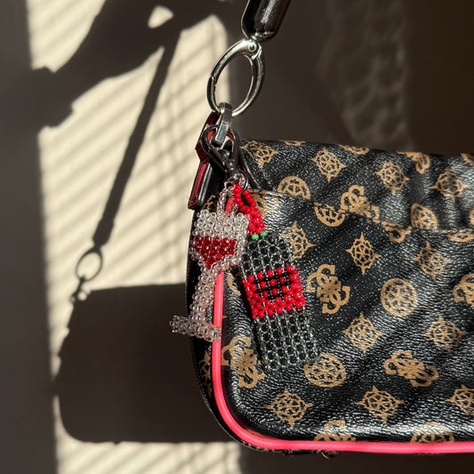 Keychain Bottle & Wine