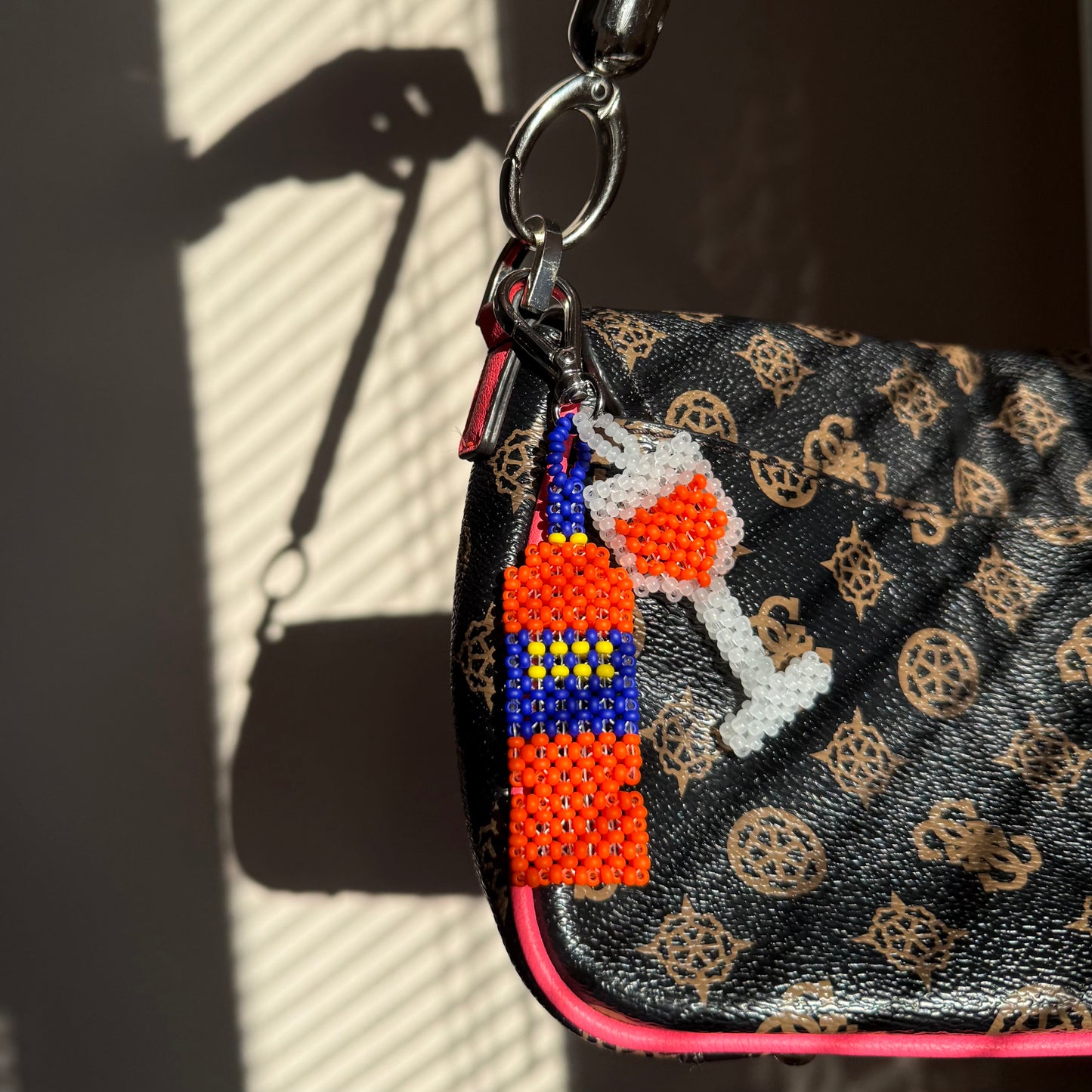 Keychain Aperitif & Glass (Matte)