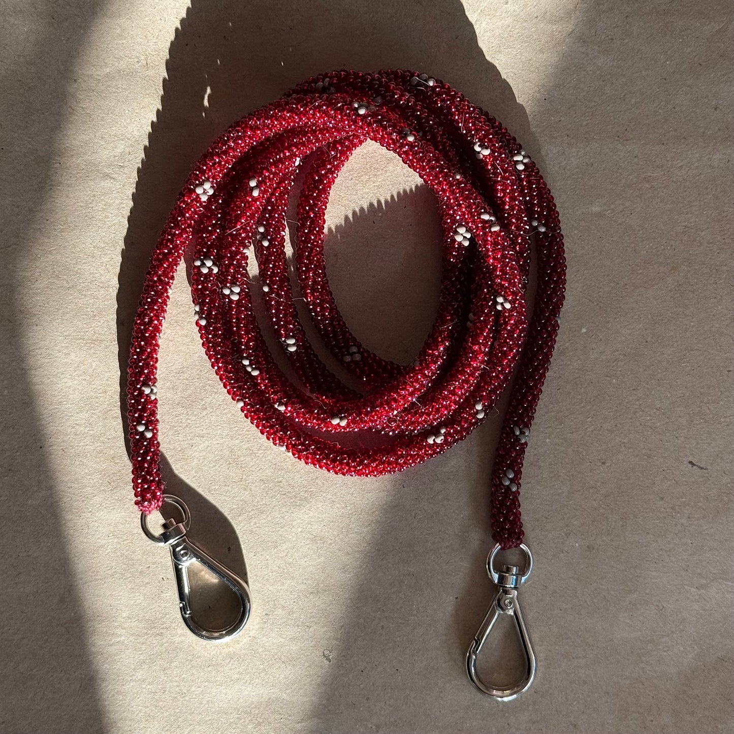 Red Wine with Grey Spots Phone Case Rope