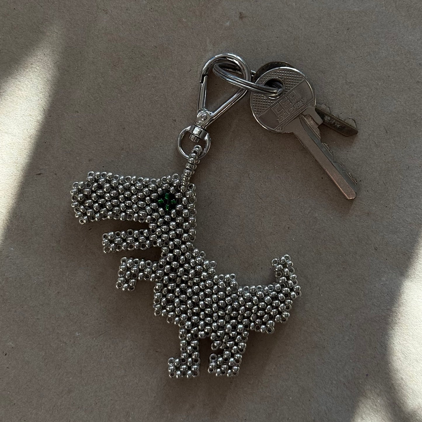 Keychain Dinosaur Silver
