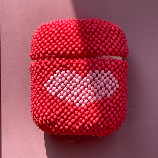 AirPods Case (G2) Bright Touch Red & Heart